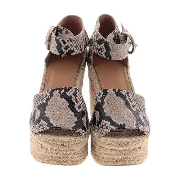 Marc Fisher Faux Snake Skin Women’s Wedge Espadrille Size 9 - Picture 1 of 12